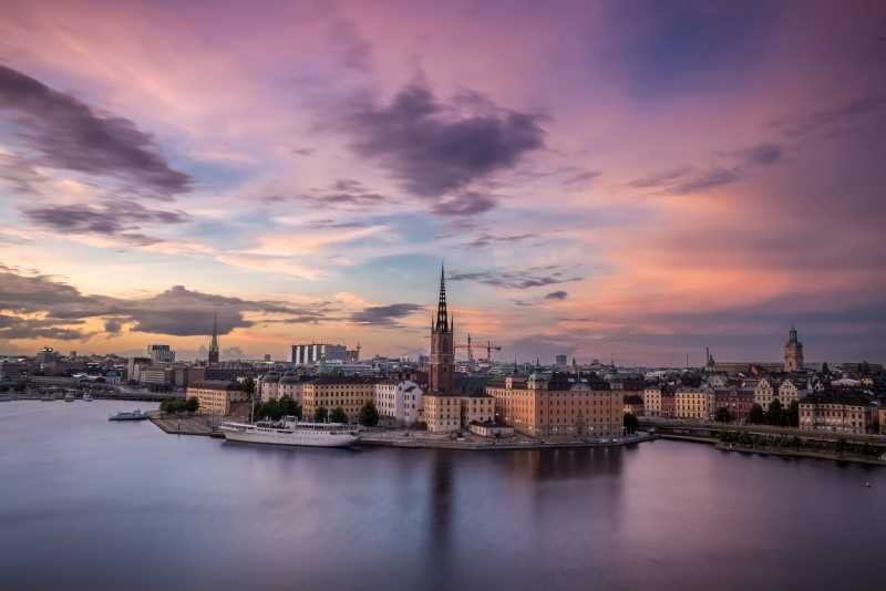 Bild på Stockholm skyline